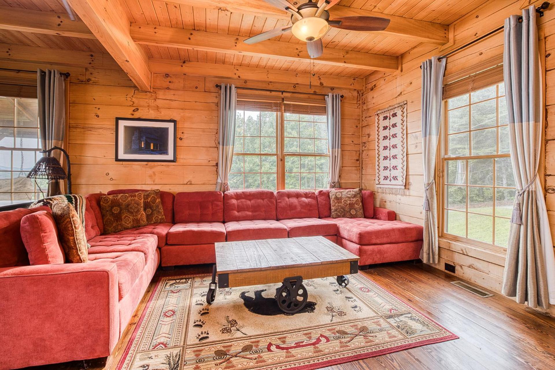 Sky High Lodge By Bk Stays. Large Cabin. Amazing Views. Game Room. Jacuzzi. Six Bedrooms. Sleeps 12 Blue Ridge Exterior photo