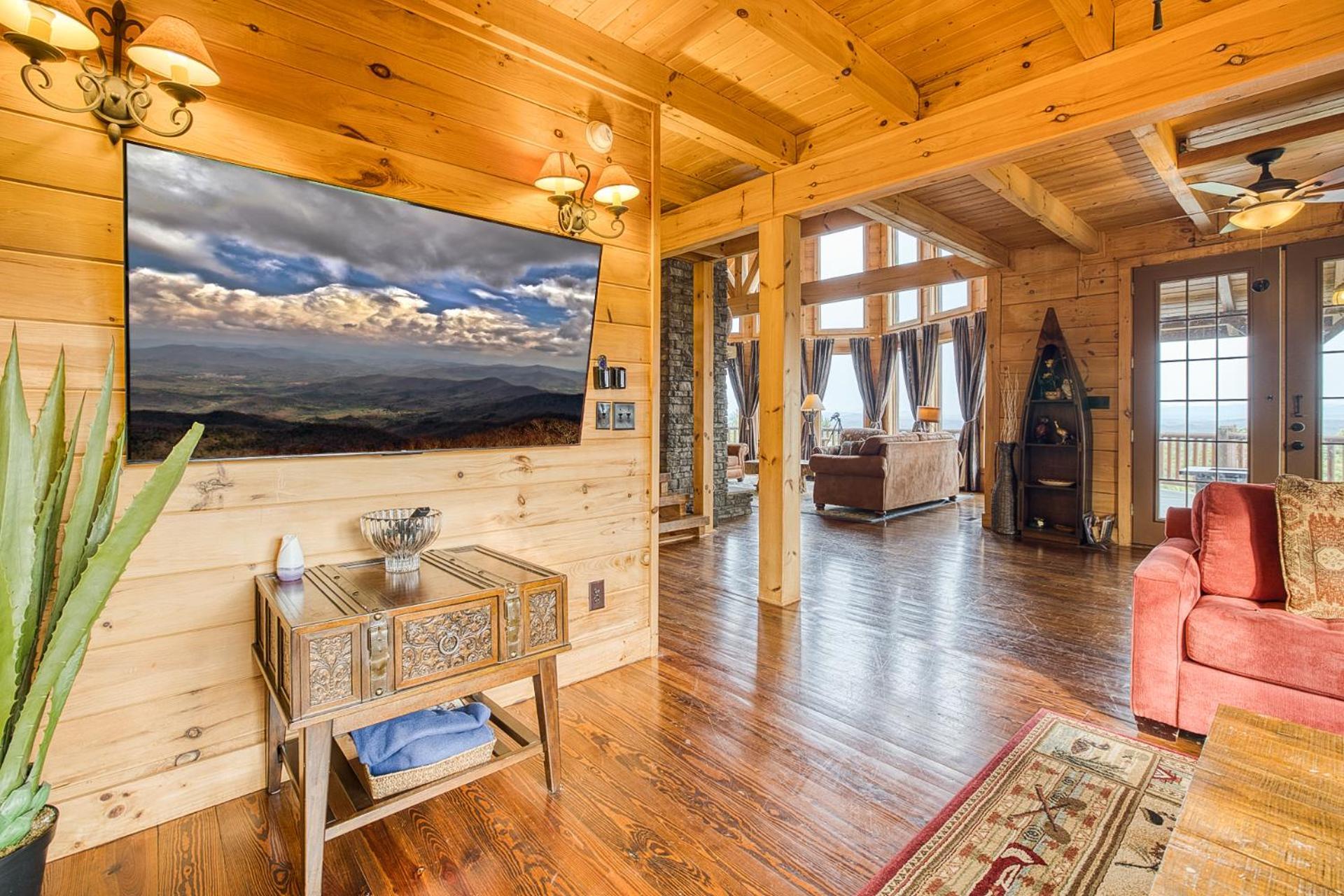 Sky High Lodge By Bk Stays. Large Cabin. Amazing Views. Game Room. Jacuzzi. Six Bedrooms. Sleeps 12 Blue Ridge Exterior photo